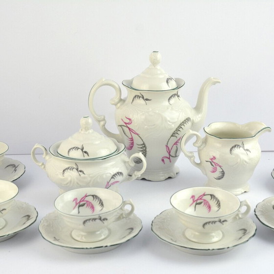 Image 1 of Vintage Wałbrzych porseleinen koffieset, Polen 1970
