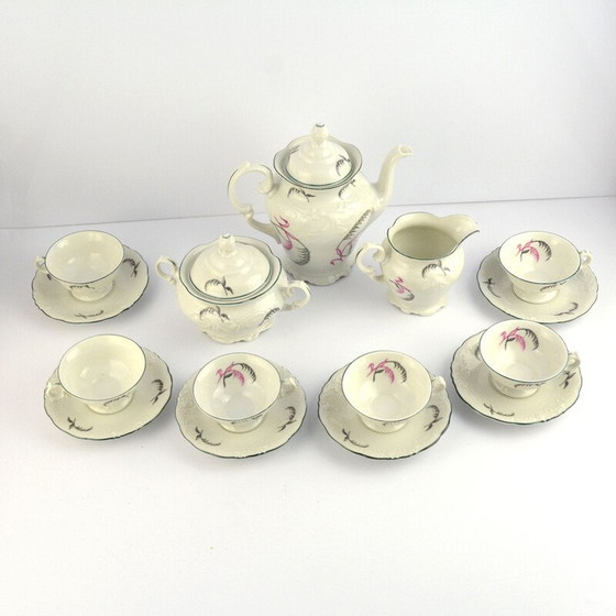 Image 1 of Vintage Wałbrzych porseleinen koffieset, Polen 1970