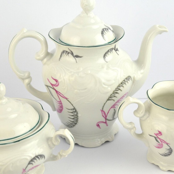 Image 1 of Vintage Wałbrzych porseleinen koffieset, Polen 1970