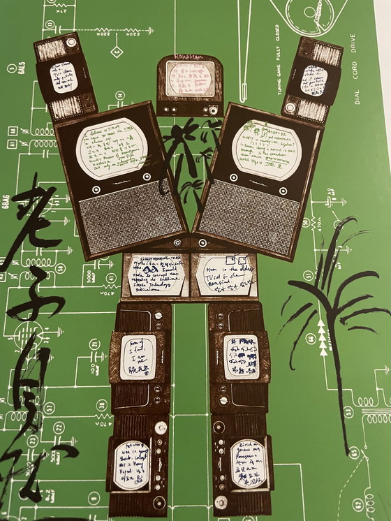 Image 1 of Nam June Paik (1932-2006), Evolutie, Revolutie, Resolutie, 1989 (Rousseau), Copyright Nam June Paik Estate 2010, Druk