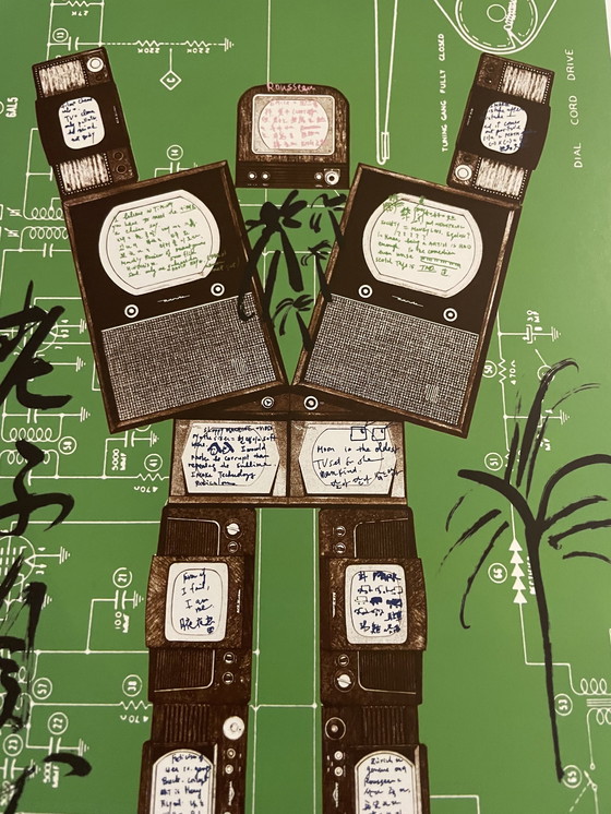 Image 1 of Nam June Paik (1932-2006), Evolutie, Revolutie, Resolutie, 1989 (Rousseau), Copyright Nam June Paik Estate 2010, Druk