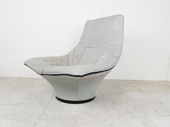 Image 1 of Vintage leren loungestoel