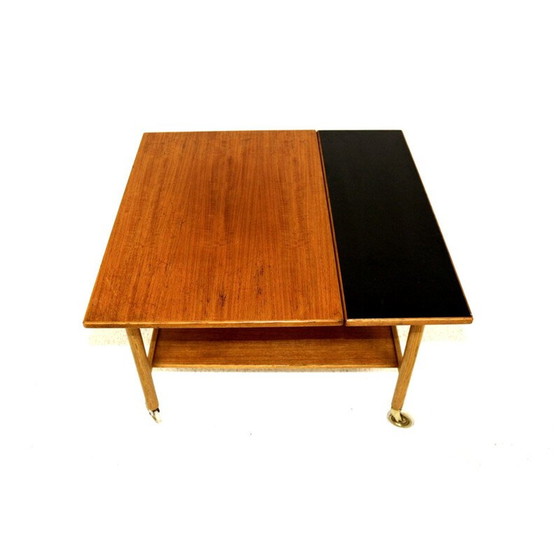 Image 1 of Vintage teak rollend dressoir van Gemla, Zweden 1960