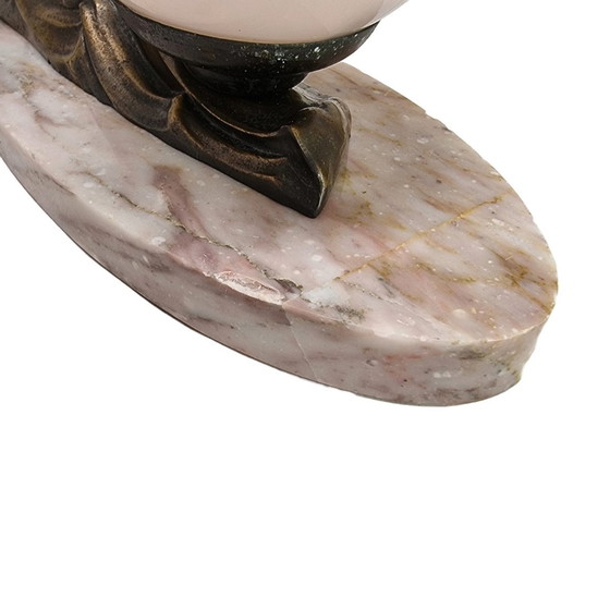 Image 1 of Art Deco Tafellamp Op Marmeren Voet