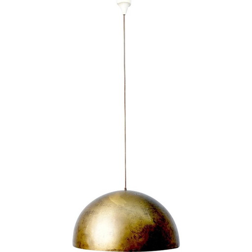 Vintage Space Age bronzen hanglamp uit Staff, Duitsland