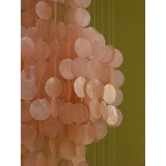 Image 1 of Vintage kroonluchter met hangers, 1970