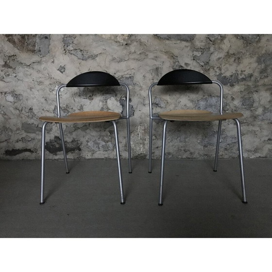Image 1 of Vintage stoelen van Vico Magistretti voor Fritz Hansen 1999
