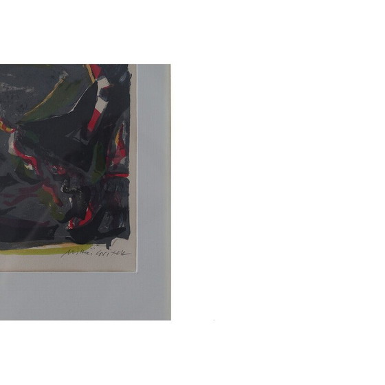 Image 1 of Vintage kleurenlithografie door Bata Mihailović, 1976