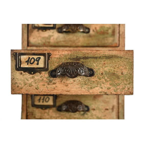 Image 1 of 18 laden vintage houten werkplaatszuil, Frankrijk