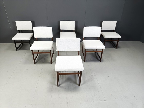 Image 1 of Mid Century Scandinavische eetkamerstoelen in teak, 1960S