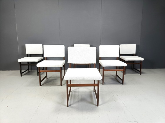 Image 1 of Mid Century Scandinavische eetkamerstoelen in teak, 1960S