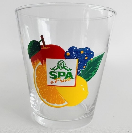 Image 1 of Zes vintage Spa fruit glazen 1980's