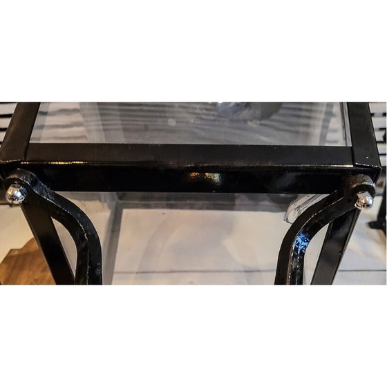Image 1 of Vintage messing en pvc straatlantaarn