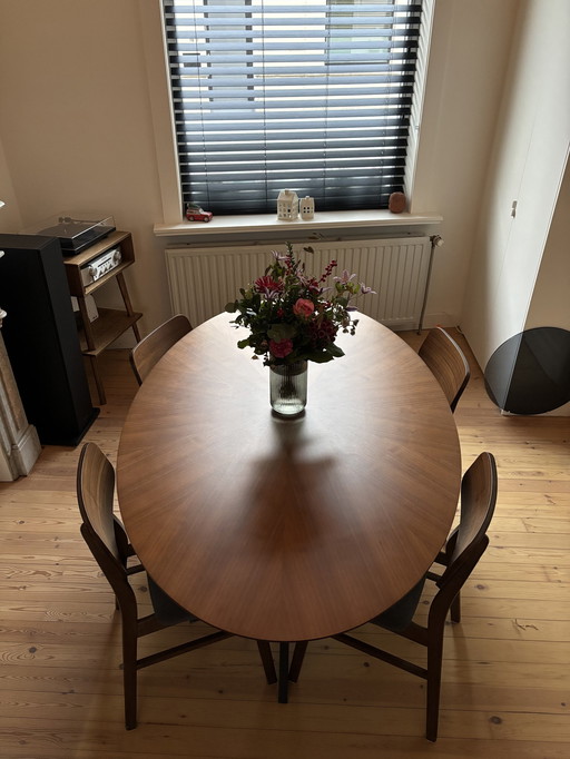 Kave Home Naanim Tafel + 4X Selia Stoelen