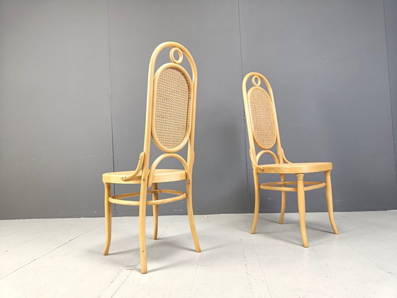 Image 1 of 4x Vintage Bentwood eetkamerstoelen, 1970S