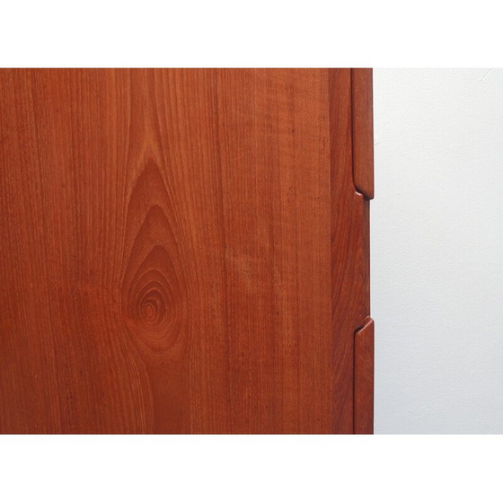 Image 1 of Vintage highboard in teak met schuifdeuren, jaren 1960