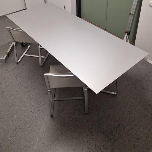 Aluminium mdf italia  table