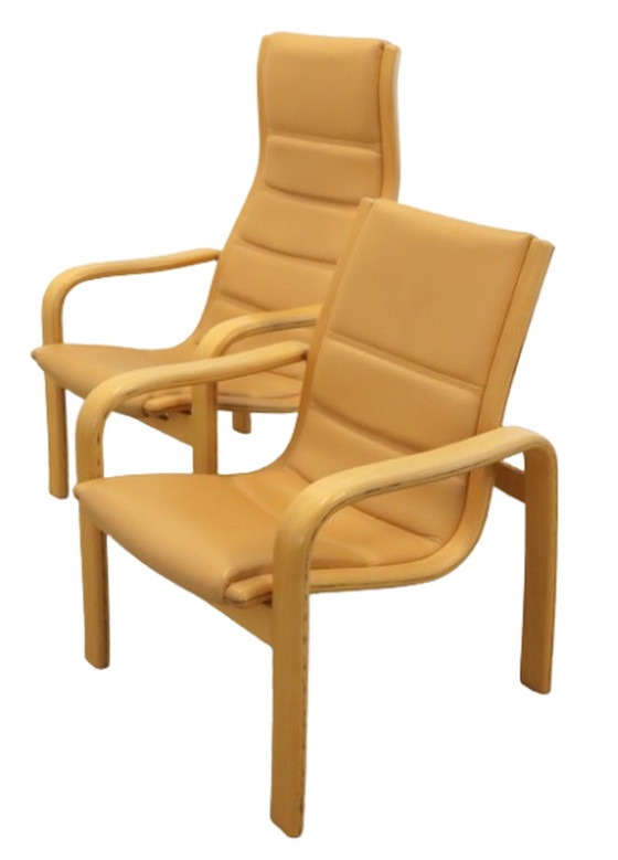 Image 1 of Yngve Ekstrom Swedese fauteuil herenmodel vintage