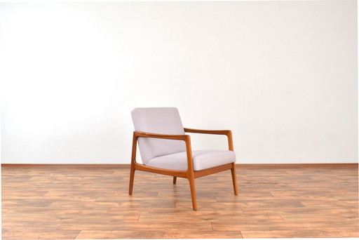 Mid Century Zweedse Teakhouten Loungestoel Door Alf Svensson Voor Dux, 1960S.