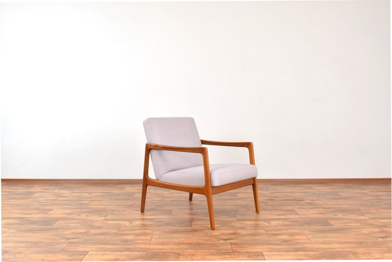 Image 1 of Mid Century Zweedse Teakhouten Loungestoel Door Alf Svensson Voor Dux, 1960S.