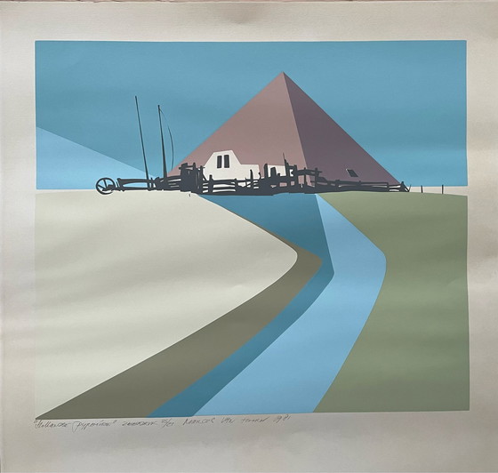 Image 1 of Marcus’ Hoorn - “ Hollandse Pyramide”- Zeefdruk