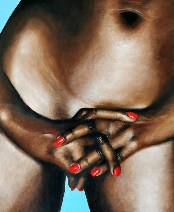 Image 1 of Schilderij - Olivia Caballero - Pudor - Hedendaagse kunst - 2020