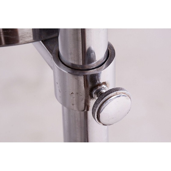 Image 1 of Vintage vloerlamp in verchroomd staal en glas van Hynek Gottwald, Tsjecho-Slowakije