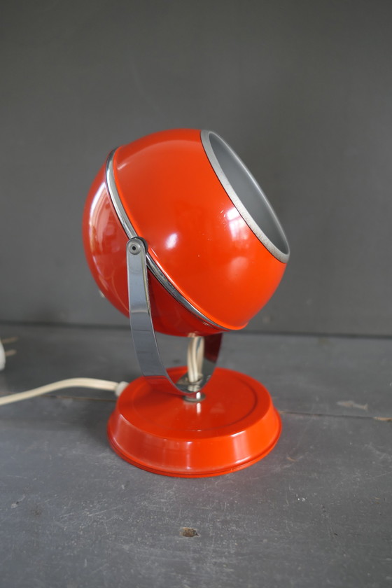 Image 1 of Retro oranje bollamp