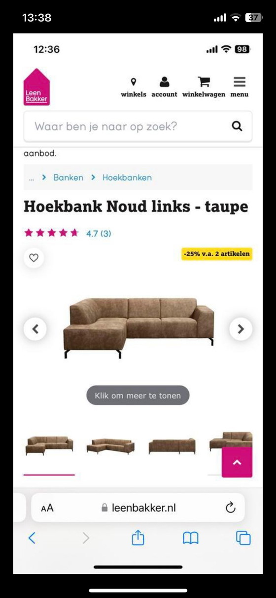 Image 1 of Hoekbank Noud