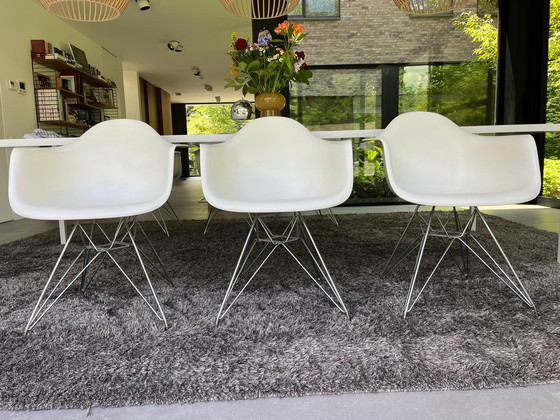 Image 1 of 6x Eames Dar Armchair White