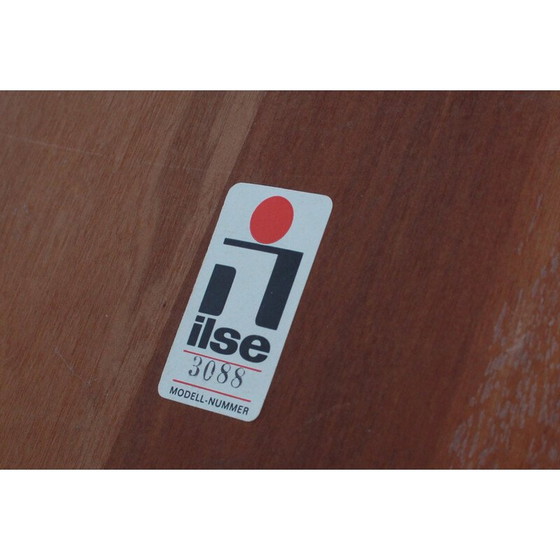 Image 1 of Vintage walnoot en metalen salontafel van Ilse Möbel, Duitsland 1970