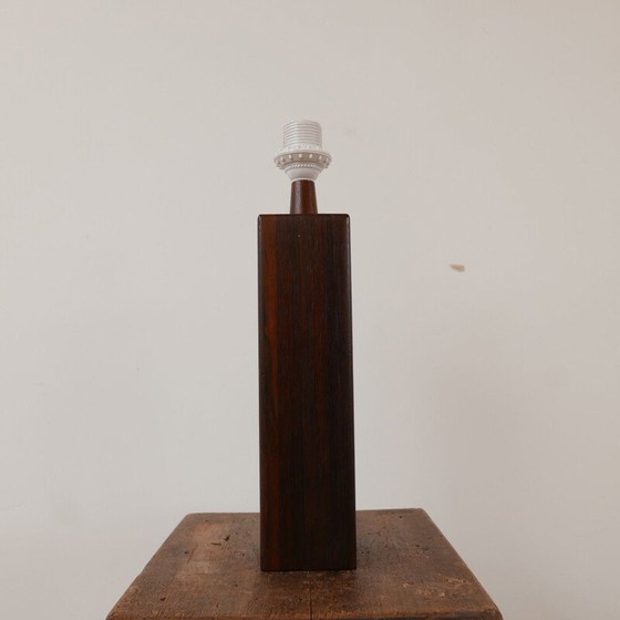 Image 1 of Vintage teakhouten tafellamp, Zweden 1960