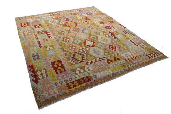 Image 1 of Originele oude stijl Kelim Afghan 250 X 212 Cm Top staat