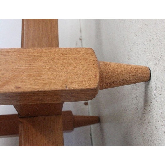 Image 1 of Vintage massief eiken salontafel door R. Guillerme en J. Chambron, 1960