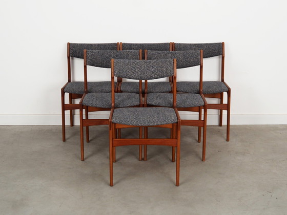 Image 1 of Set van zes teakhouten stoelen, Deens ontwerp, 1960S, Productie: Denemarken