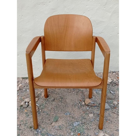 Image 1 of Paar vintage eiken fauteuils, Zwitserland