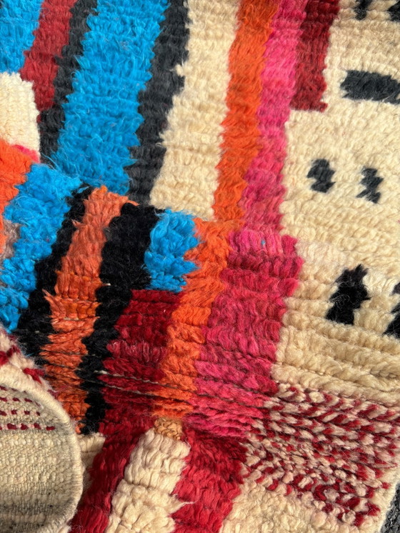 Image 1 of Modern Abstract Marokkaans Berber Runner-tapijt