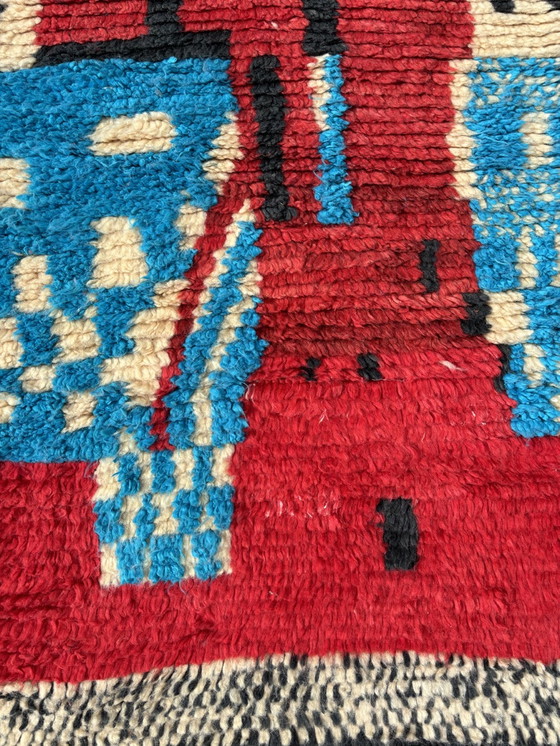 Image 1 of Modern Abstract Marokkaans Berber Runner-tapijt