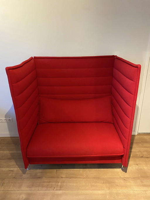 Vitra Alcove Love Seat Sofa met hoge rugleuning