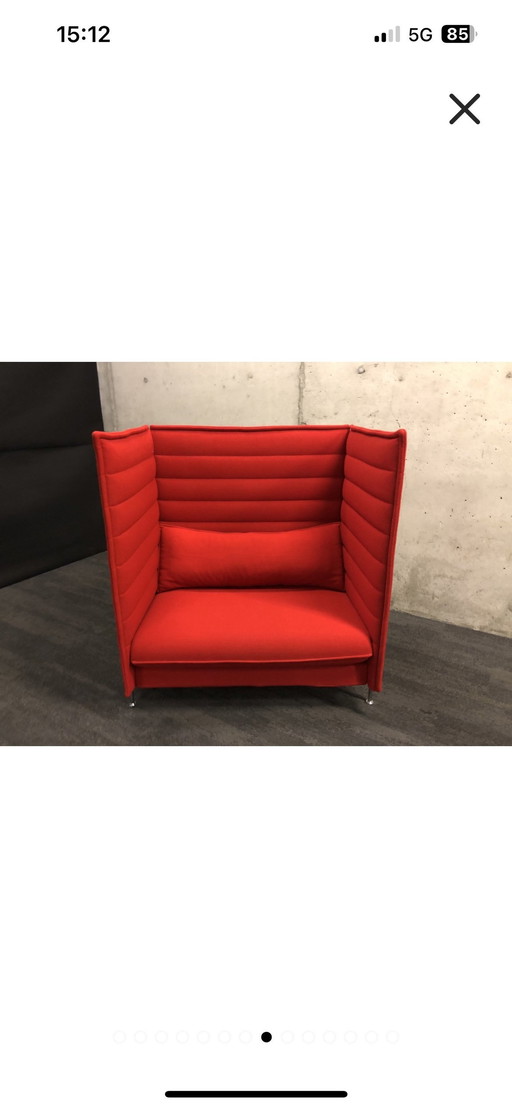 Vitra Alcove Love Seat Sofa met hoge rugleuning