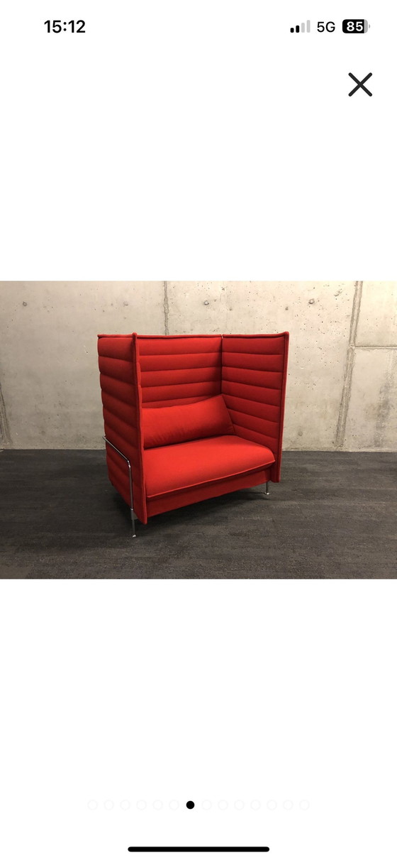 Image 1 of Vitra Alcove Love Seat Sofa met hoge rugleuning