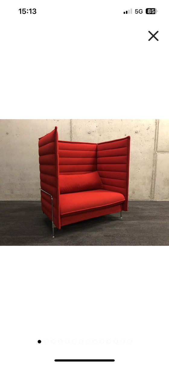 Image 1 of Vitra Alcove Love Seat Sofa met hoge rugleuning