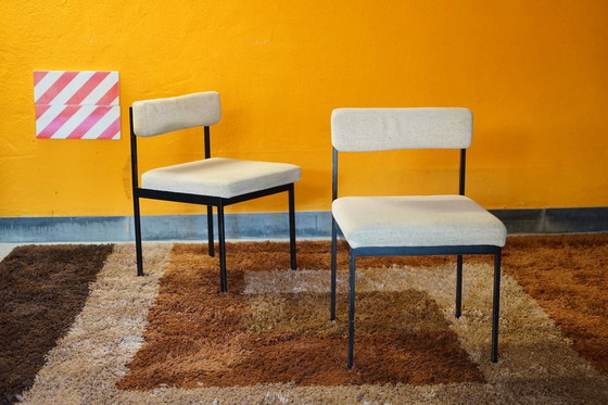 Image 1 of Mid Century eetkamerstoelen van Dieter Wäckerlin voor Idealheim, 1970, set van 4