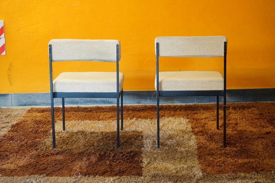 Image 1 of Mid Century eetkamerstoelen van Dieter Wäckerlin voor Idealheim, 1970, set van 4