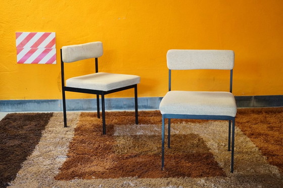 Image 1 of Mid Century eetkamerstoelen van Dieter Wäckerlin voor Idealheim, 1970, set van 4