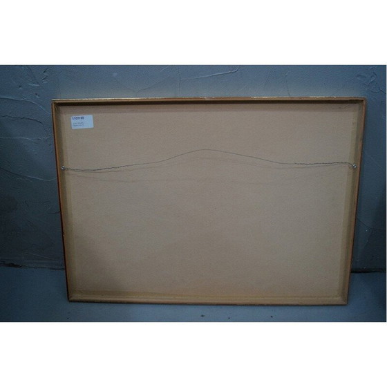 Image 1 of Vintage Scandinavische gravure handgesigneerd door Josef Schibli, Zweden 1970