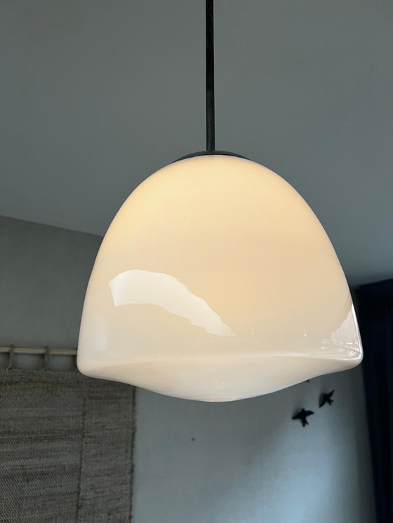 Image 1 of Jaren 30 Opaline Schoollamp Vermoedelijk Philips Philite