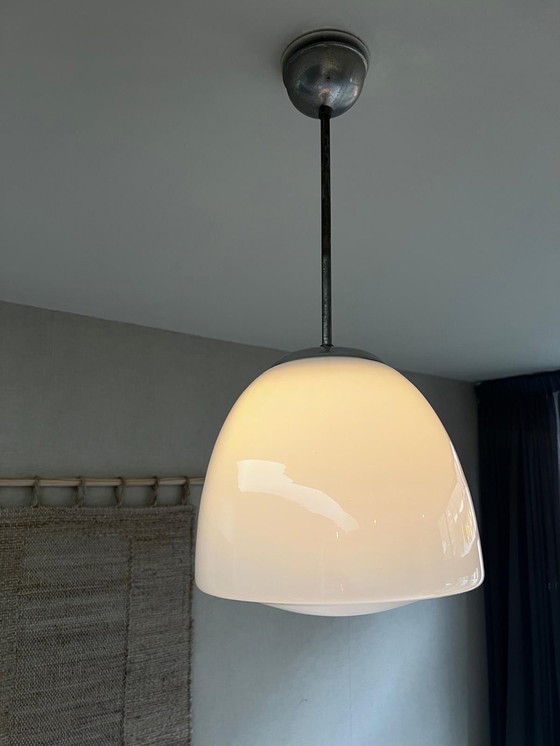 Image 1 of Jaren 30 Opaline Schoollamp Vermoedelijk Philips Philite