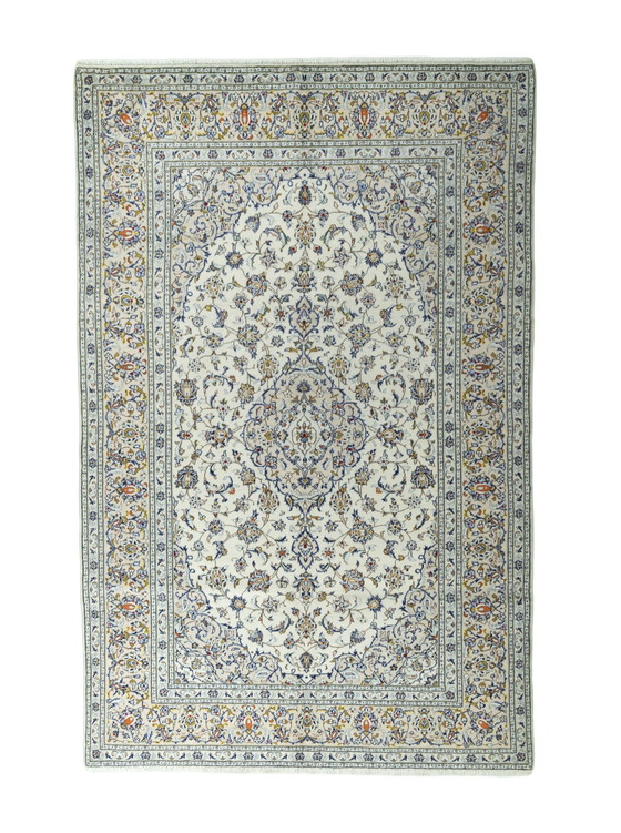 Image 1 of 303 X 196 Cm Handgeknoopt Keshan Vloerkleed In Beige