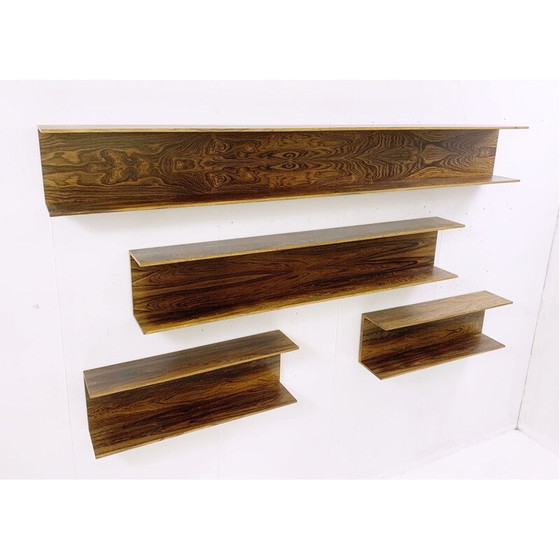 Image 1 of Set van 4 vintage houten planken, Italië 1960